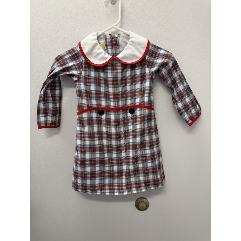 The Beaufort Bonnet Company Lindy's Lunch Dress in the Tillingham Tartan patter